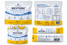 Last inn bildet i Galleri-visningsprogrammet, Clean Water RESTORE™ – Elektrolytter og mineraler med sitronsmak | 20 porsjoner