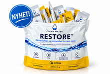 Last inn bildet i Galleri-visningsprogrammet, Clean Water RESTORE™ – Elektrolytter og mineraler med sitronsmak | 20 porsjoner