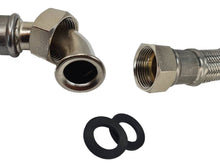 Last inn bildet i Galleri-visningsprogrammet, Flex forlengerslange i ulike lengder med 3/4&quot; bend med svivel x 3/4&quot; rett med svivel
