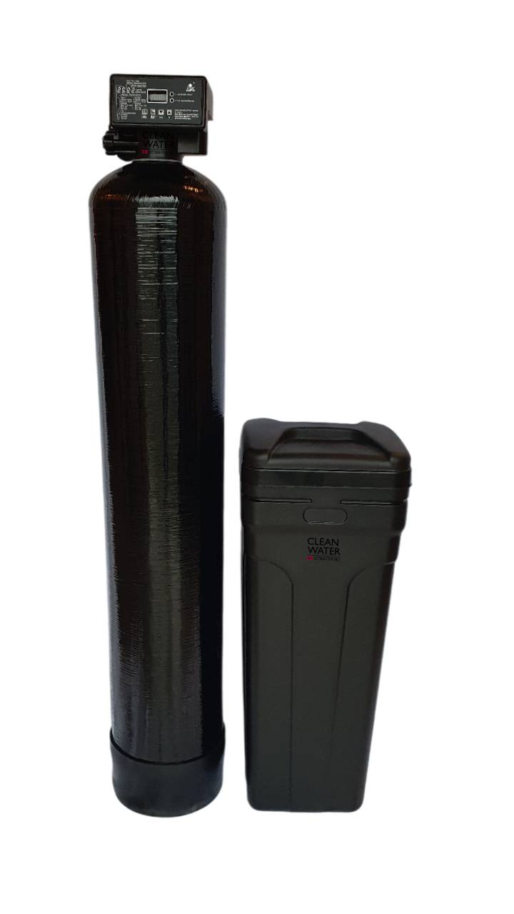Jern/ mangan- og kalkfilter med automatisk kontrollventil/ Black Edition